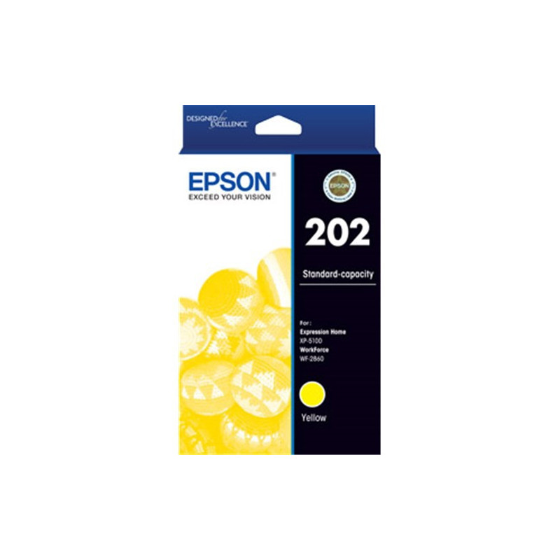 EPSON C13T02N492 202 STD YELLOW INK FOR XP-5100 WF-2860