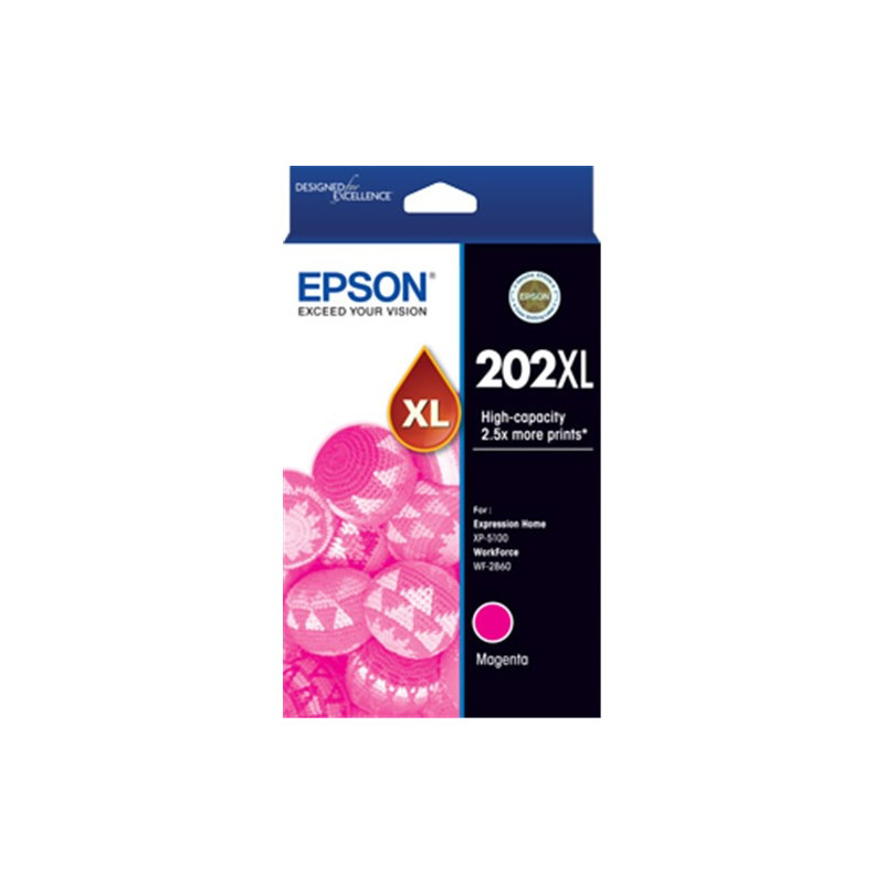 EPSON C13T02P392 202XL MAGENTA INK FOR XP-5100 WF-2860