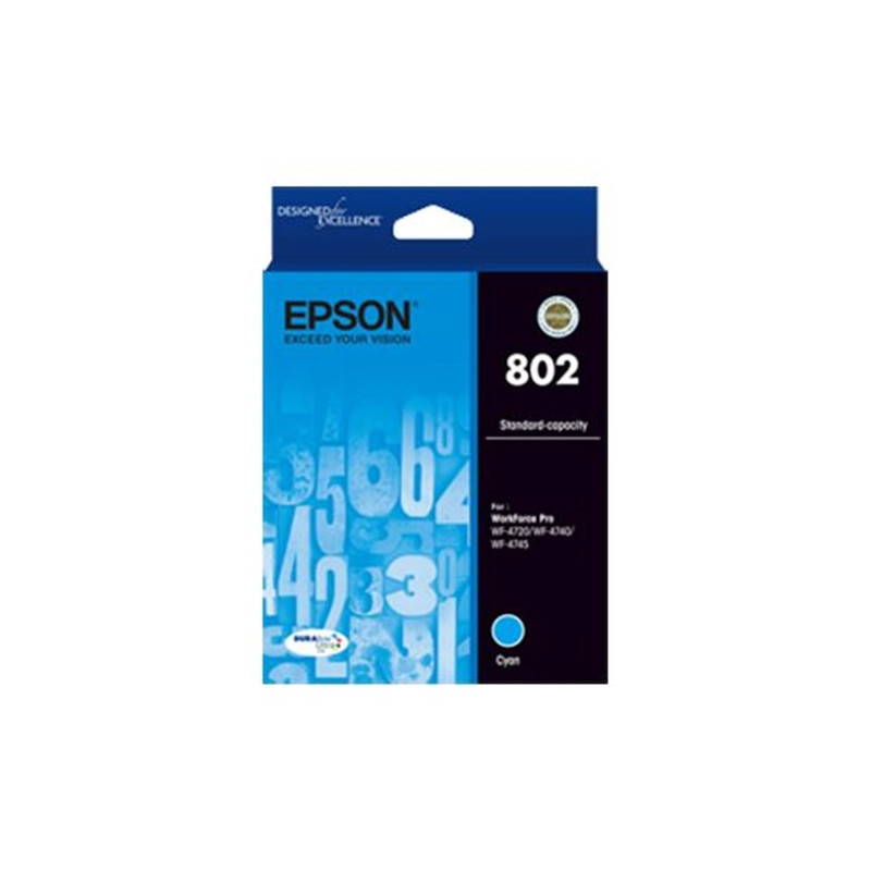 EPSON 802 STD CYAN INK DURABRITE FOR WF-4720 WF-4740 WF-4745