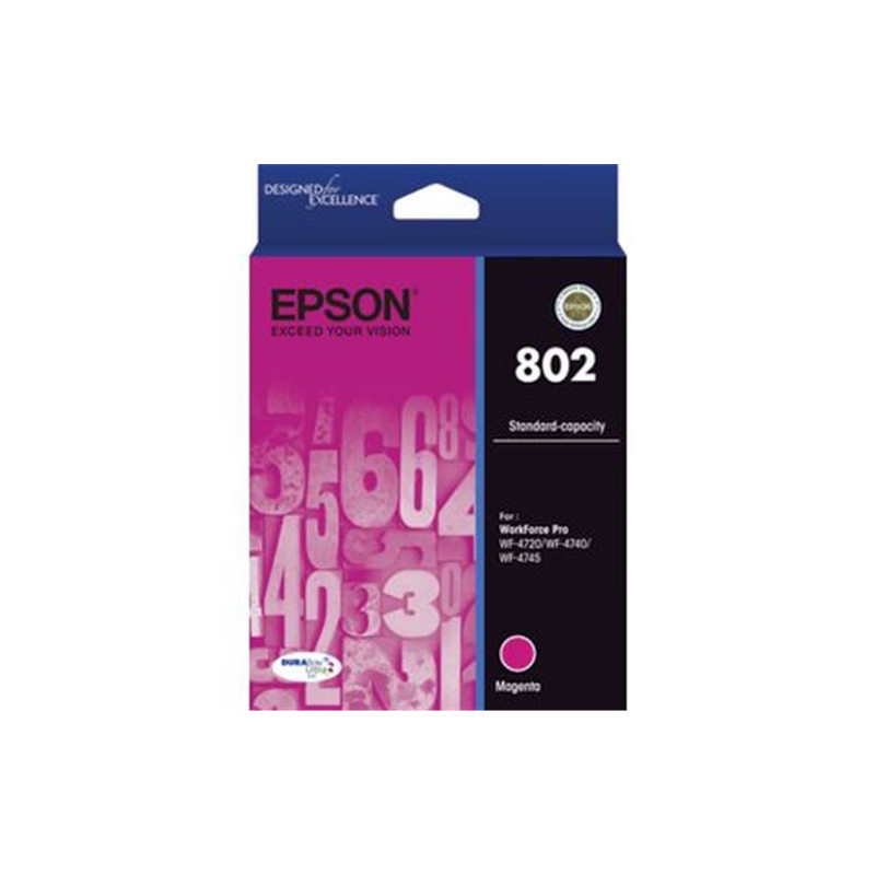 EPSON 802 STD MAGENTA INK DURABRITE FOR WF-4720 WF-4740 WF-4745