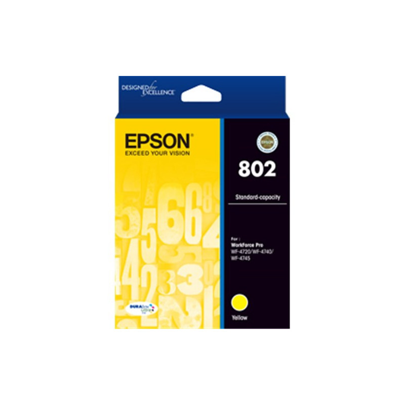 EPSON 802 STD YELLOW INK DURABRITE FOR WF-4720 WF-4740 WF-4745