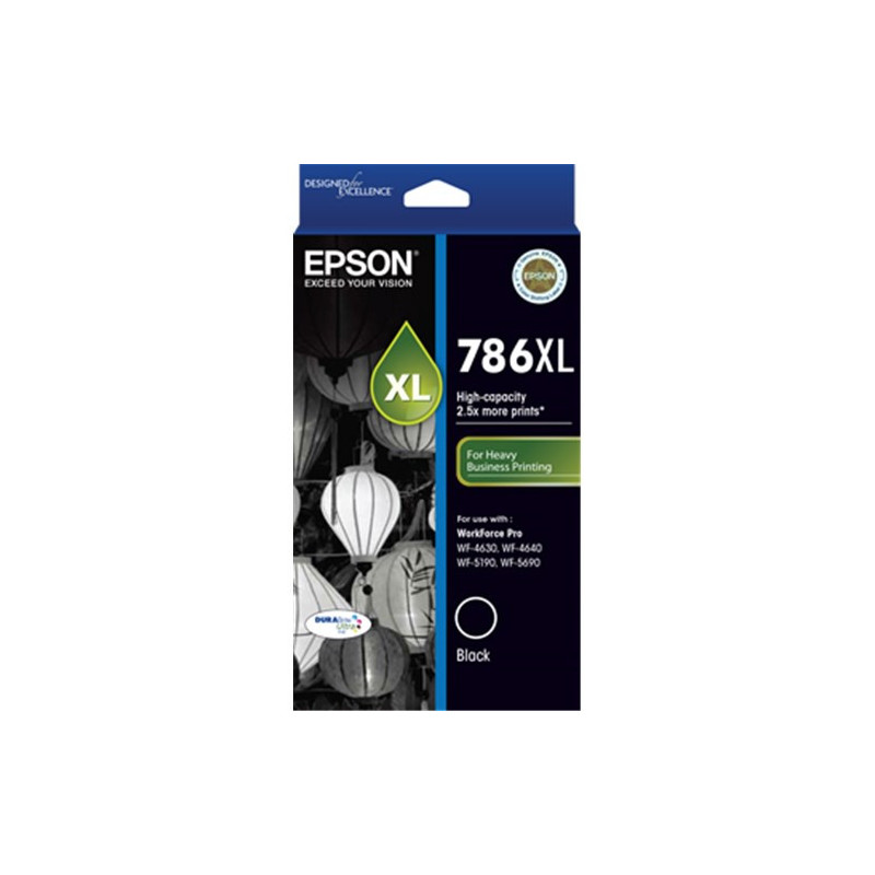 EPSON 786XL BLACK INK CART FOR WORKFORCE PRO WF-4640 WF-4630