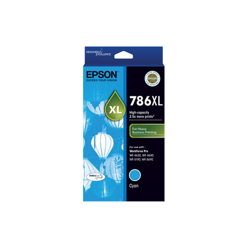 EPSON 786XL CYAN INK CART FOR WORKFORCE PRO WF-4640 WF-4630