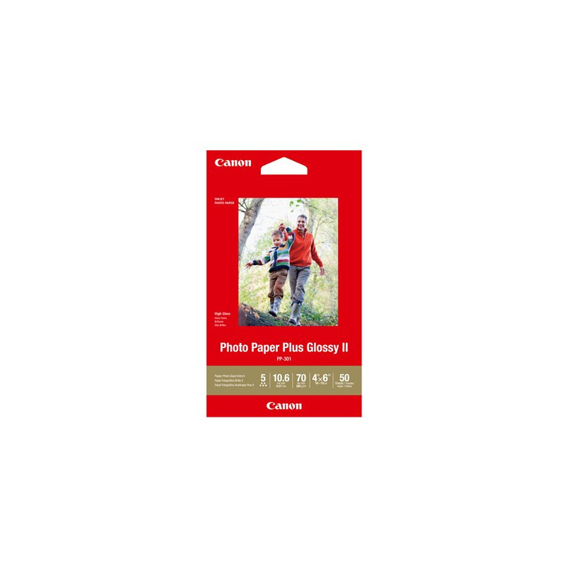 CANON PP3014X6-50 50 SHTS 260 GSM PHOTO PAPER PLUS GLOSSY II