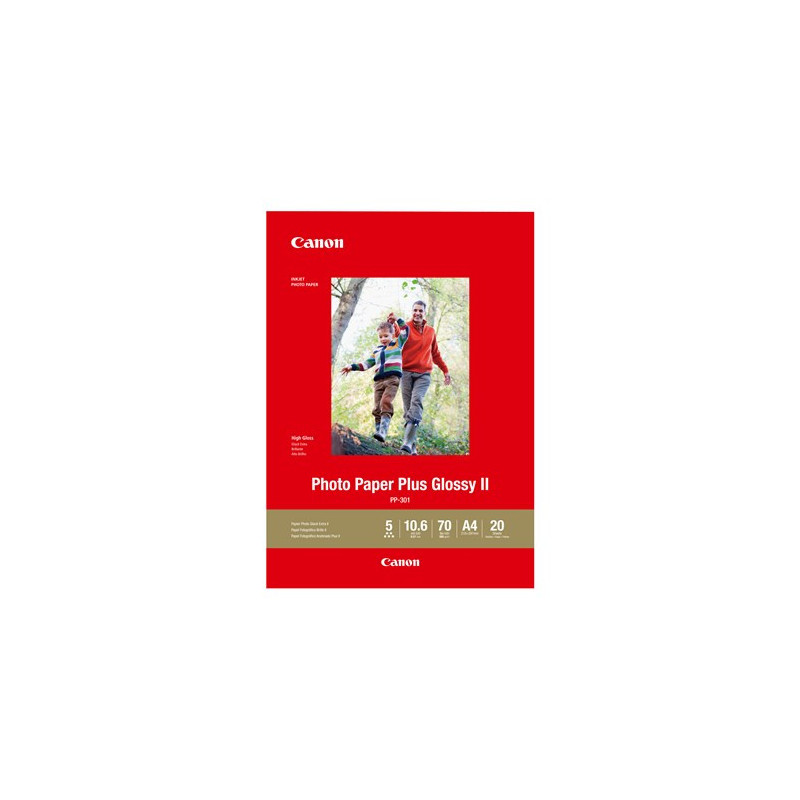 CANON PP301A4 20 SHTS A4 275 GSM PHOTO PAPER PLUS GLOSSY II