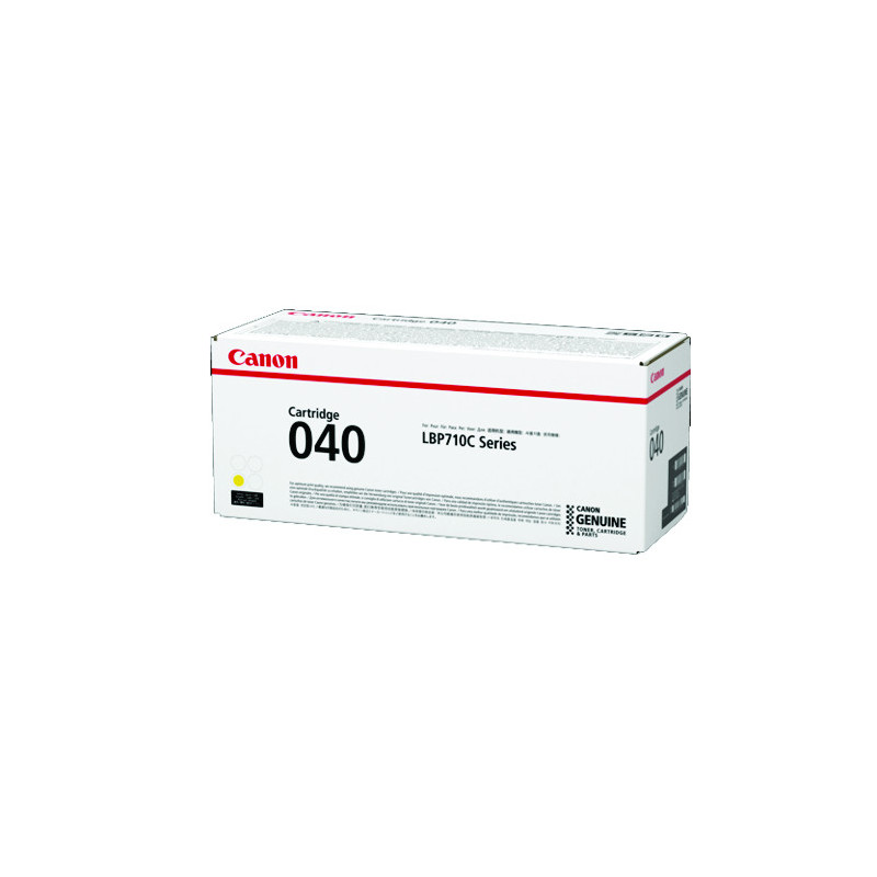 CANON CART040Y STD YELLOW TONER CARTRIDGE 5.4K TO SUIT LBP712CX