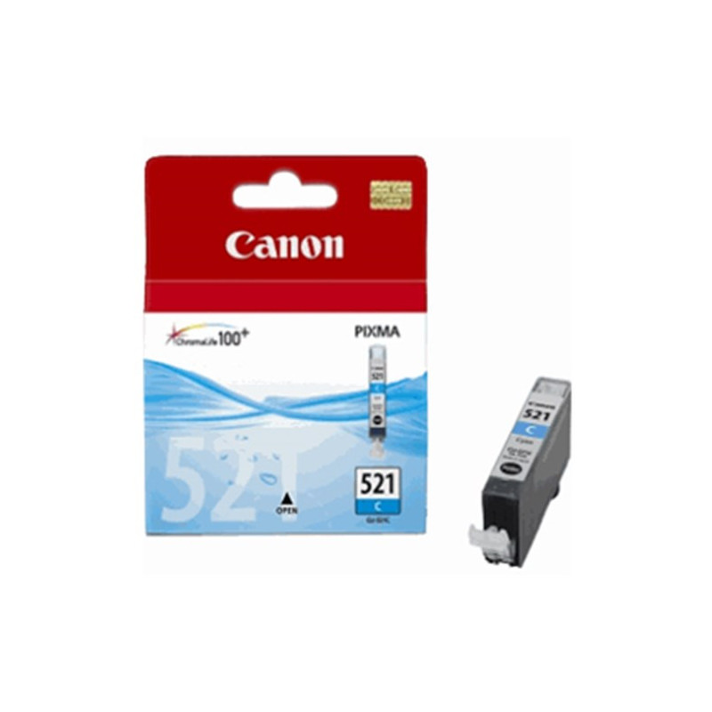 CLI-521C CYAN INK CARTRIDGE IP360046004700 MP540 550 620630640980990 MX860 870