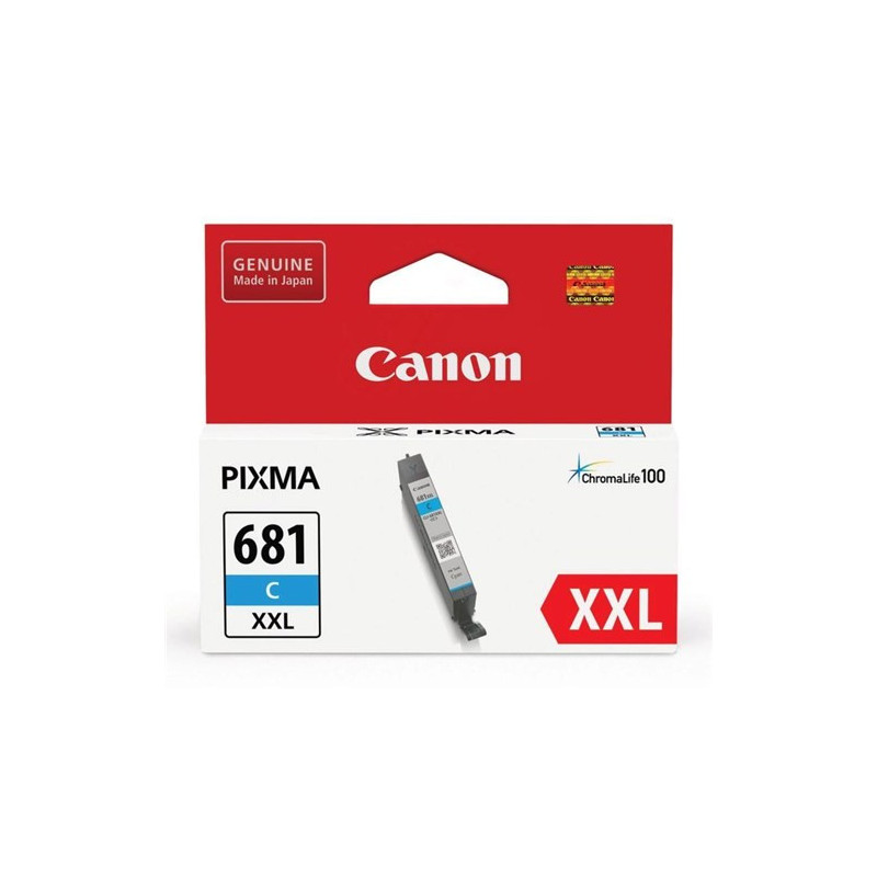 CANON CLI681XXLC CYAN INK TANK 800 PAGES FOR TR7560 TR8560 TS6160 TS8160 TS9160