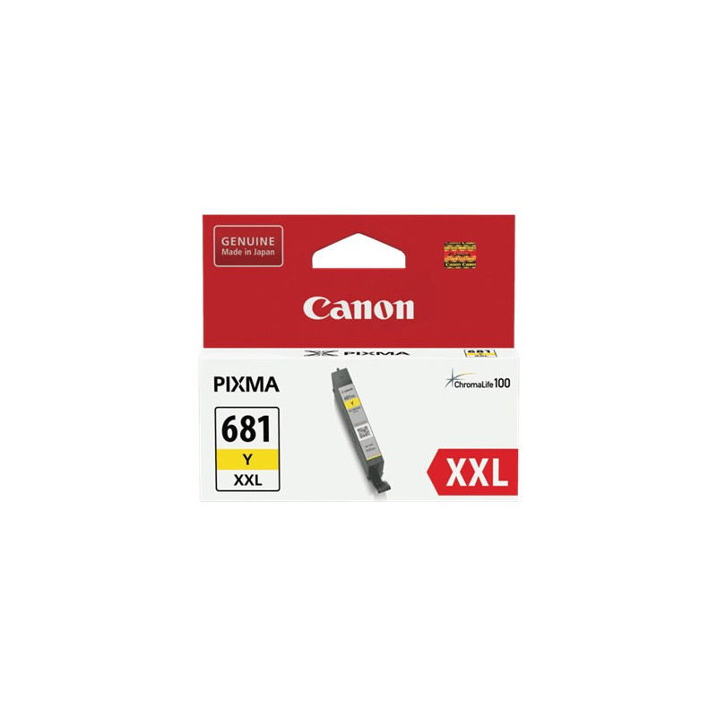 CANON CLI681XXLY YELLOW INK TANK 800 PAGES FOR TR7560 TR8560 TS6160 TS8160 TS9160