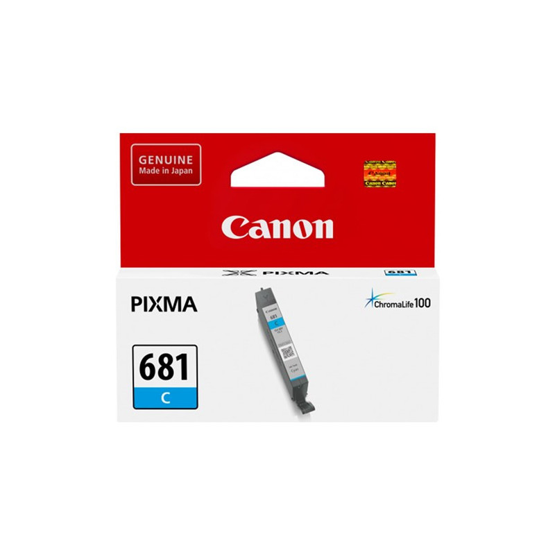 CANON CLI681C CYAN INK TANK 250 PAGES FOR TR7560 TR8560 TS6160 TS8160 TS9160