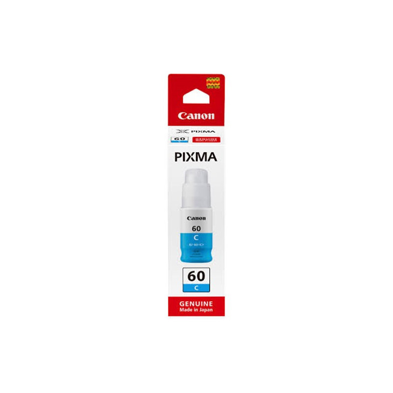 GI60C CYAN 70ML INK BOTTLE FOR PIXMA ENDURANCE G6060 G6065 G7060 G7065