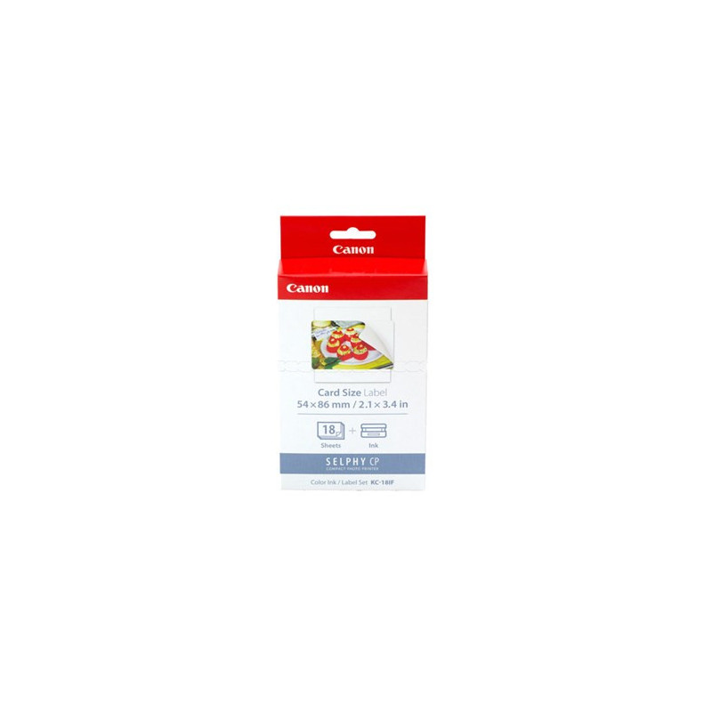 Canon Selphy Card Size Label Ink & Paper Pack KC-18IF