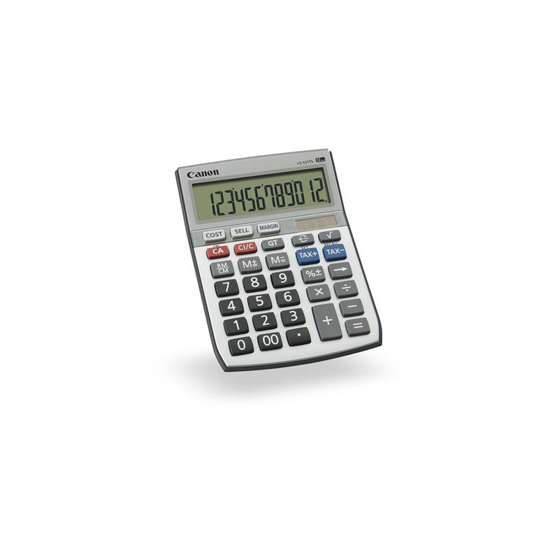 LS121TS CALCULATOR 12 DIGIT DUAL POWER TAX FUNCTION ANGLED DISPLAY