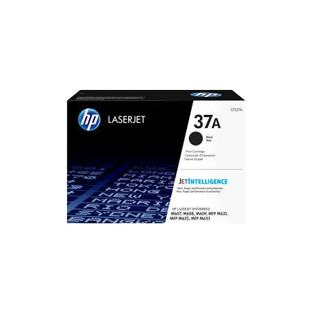 HP 37A BLACK ORIGINAL LASERJET TONER CARTRIDGE