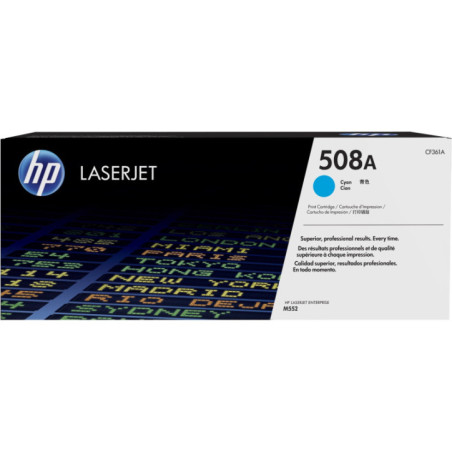 HP 508A CYAN LASERJET TONER CARTRIDGE