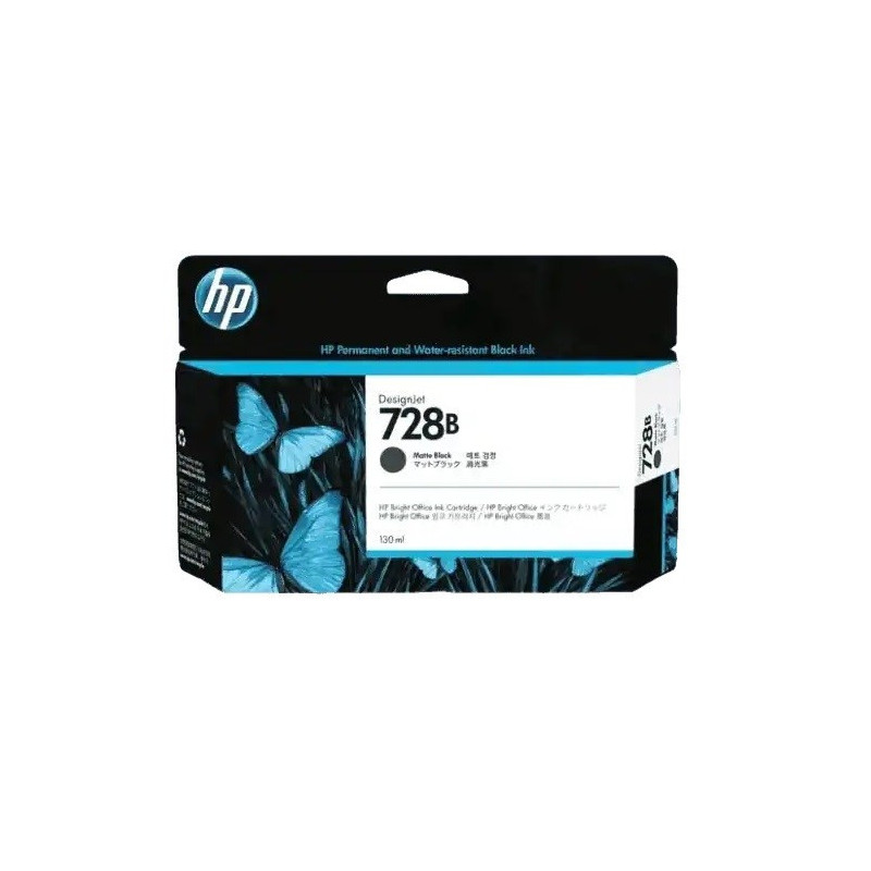 HP 728B 300ML MATTE BLACK INK