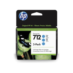 HP 712 3-PACK 29ML CYAN DESIGNJET INK CARTRIDGE FOR T230/T250/T650/STUDIO