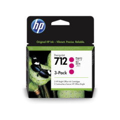 HP 712 3-PACK 29ML MAGENTA DESIGNJET INK CARTRIDGE FOR T230/T250/T650/STUDIO