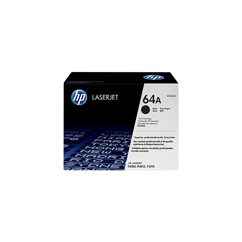 HP 64A BLACK TONER 10000 PAGE YIELD FOR LJ P4014 P4015 P4515