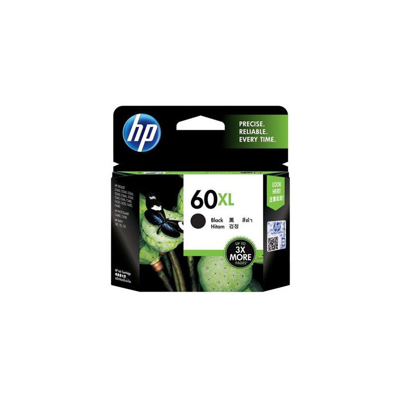 HP 60XL BLACK INK 600 PAGE YIELD FOR DJ D2500 D2530 & F4200