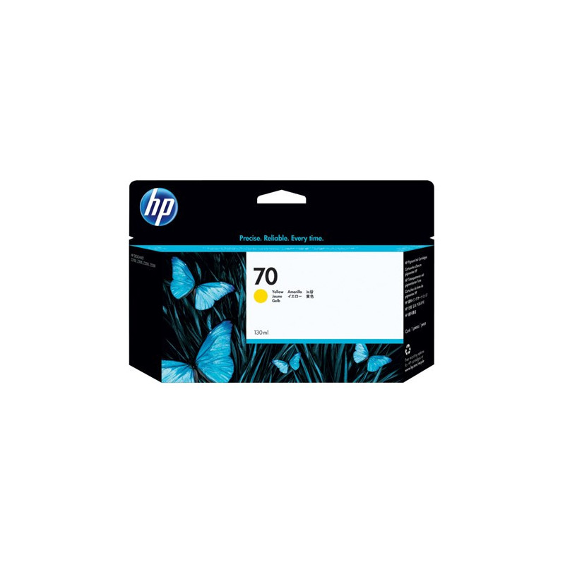 HP 70 YELLOW 130 ML INK C9454A FOR Z2100 3100 3200