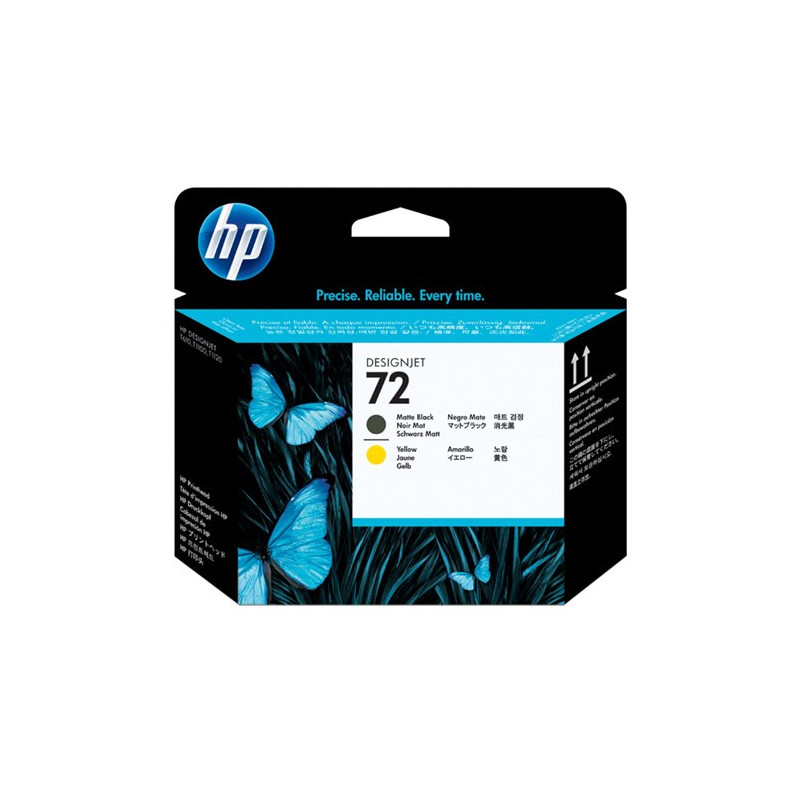 HP 72 MATTE BLACK AND YELLOW PRINTHEAD C9384A