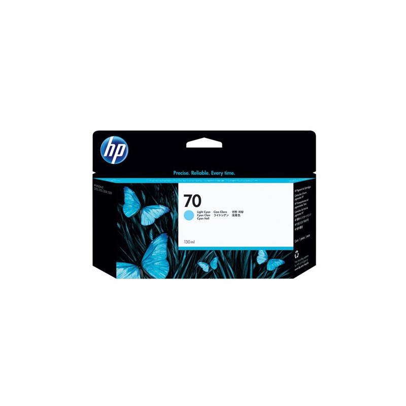 HP 70 LIGHT CYAN INK C9390A 130 ML FOR DJ Z2100 Z3100 Z3200 PHOTO PRINTER SERIES
