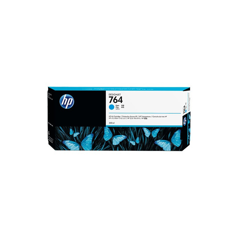 HP 764 300-ML CYAN INK CARTRIDGE C1Q13A FOR T3500