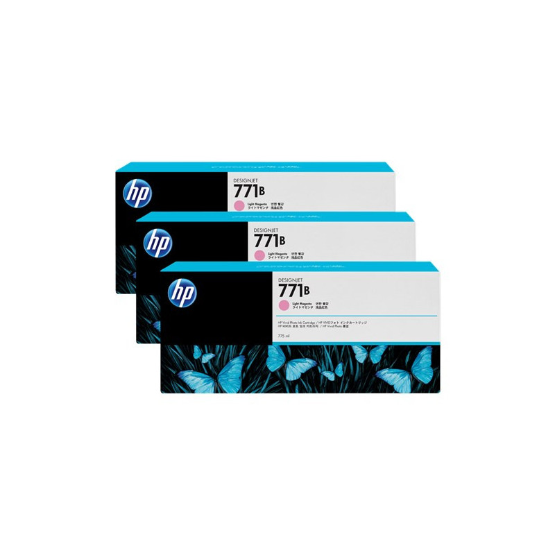 HP 771B LIGHT MAGENTA INK TRIPLE PACK 775ML DESIGNJET INK