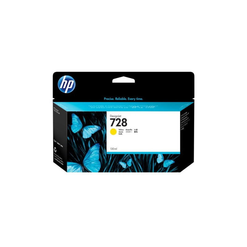 HP 728 130-ML YELLOW DESIGNJET INK CARTRIDGE F9J65A