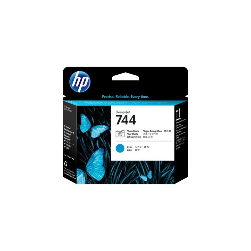 HP 744 PHOTO BLACK AND CYAN DESIGNJET PRINTHEAD