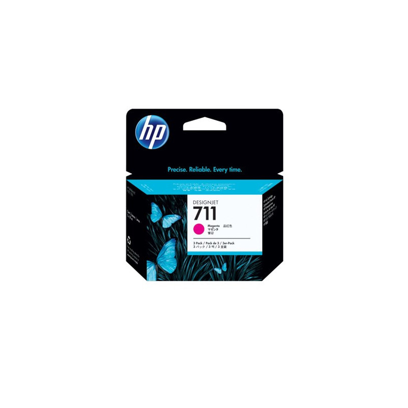 HP 711 MAGENTA INK CARTRIDGE 3-PACK 29-ML FOR DESIGNJET T120 T520