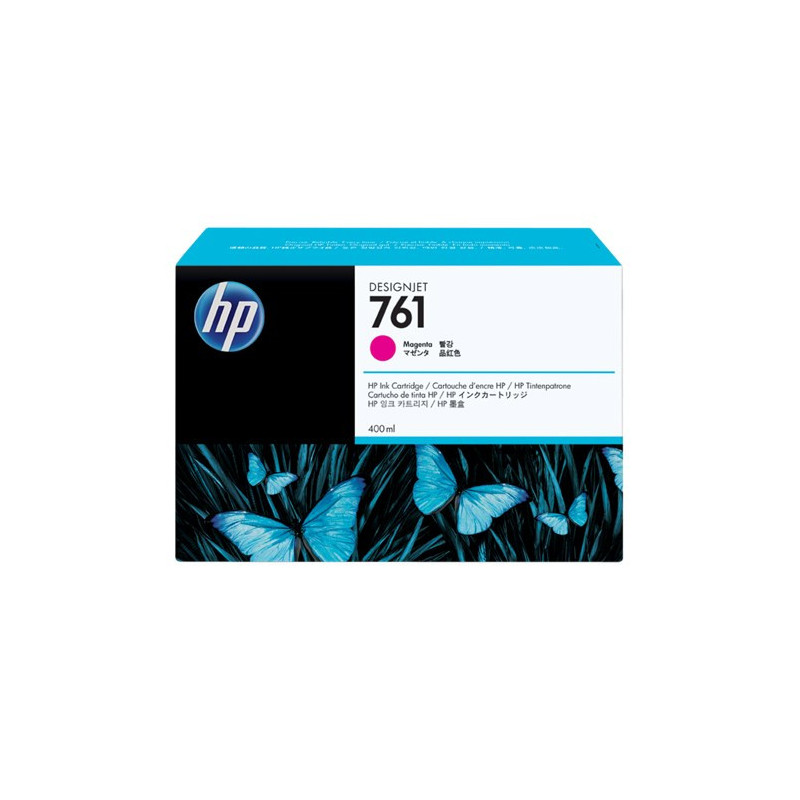 HP 761 MAGENTA 400 ML INK CART FOR DESIGNJET T7100