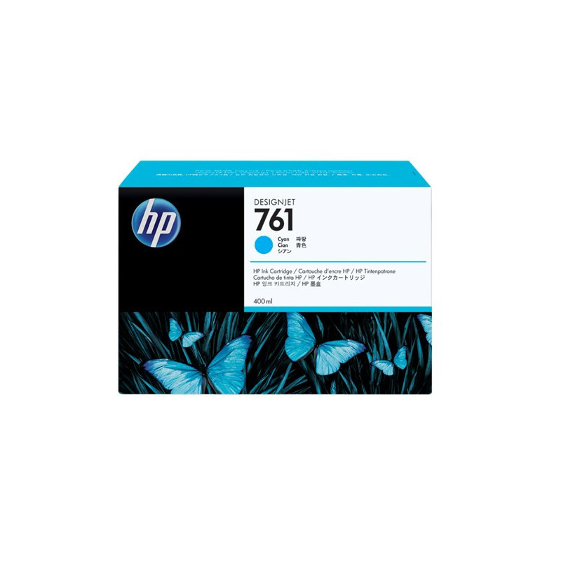 HP 761 CYAN 400 ML INK CART FOR DESIGNJET T7100