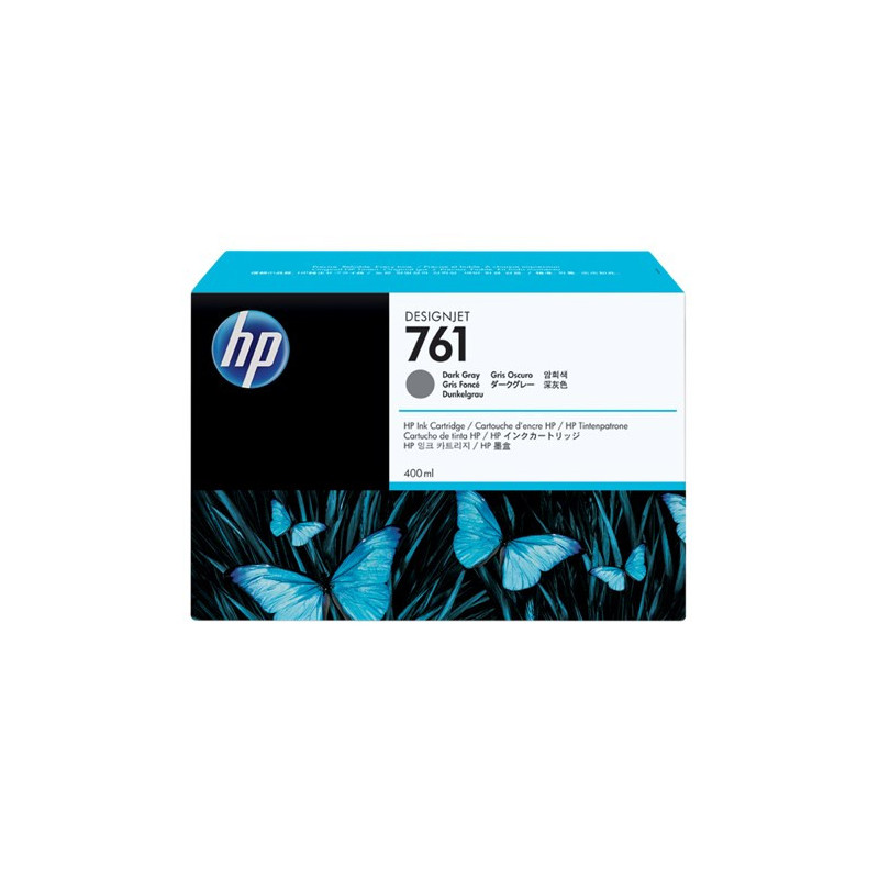 HP 761 DARK GREY 400 ML INK CART FOR DESIGNJET T7100