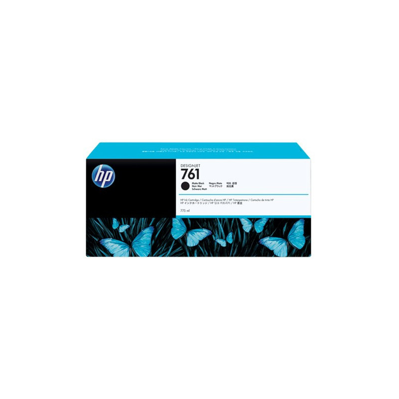 HP 761 MATTE BLACK 775 ML INK CART FOR DESIGNJET T7100