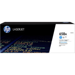 HP 658A CYAN LASERJET TONER CARTRIDGE 6K