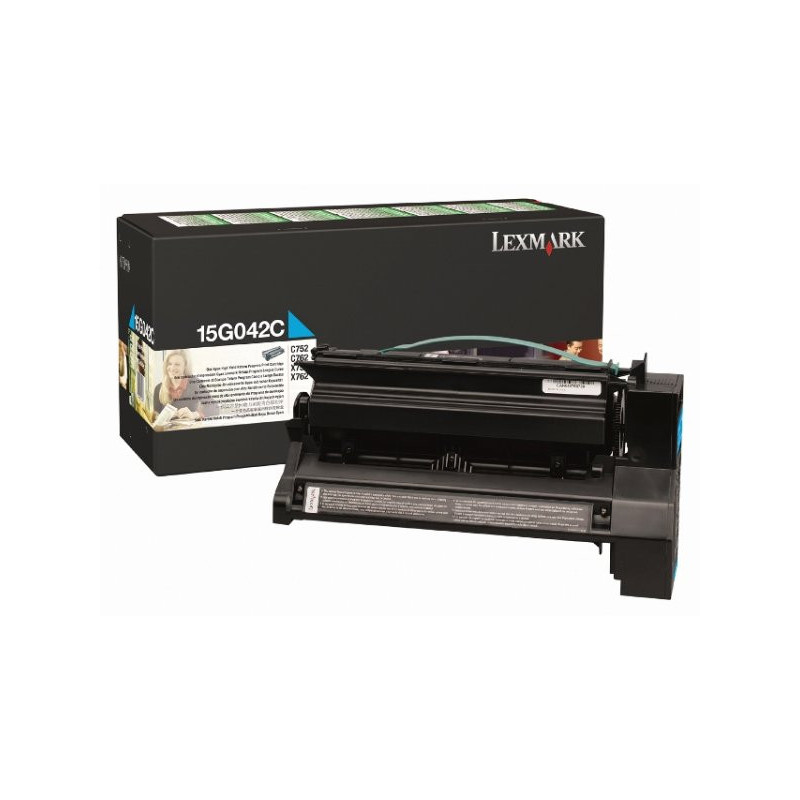 15G042C CYAN PREBATE TONER YIELD15000 PAGES FOR C752 760 762