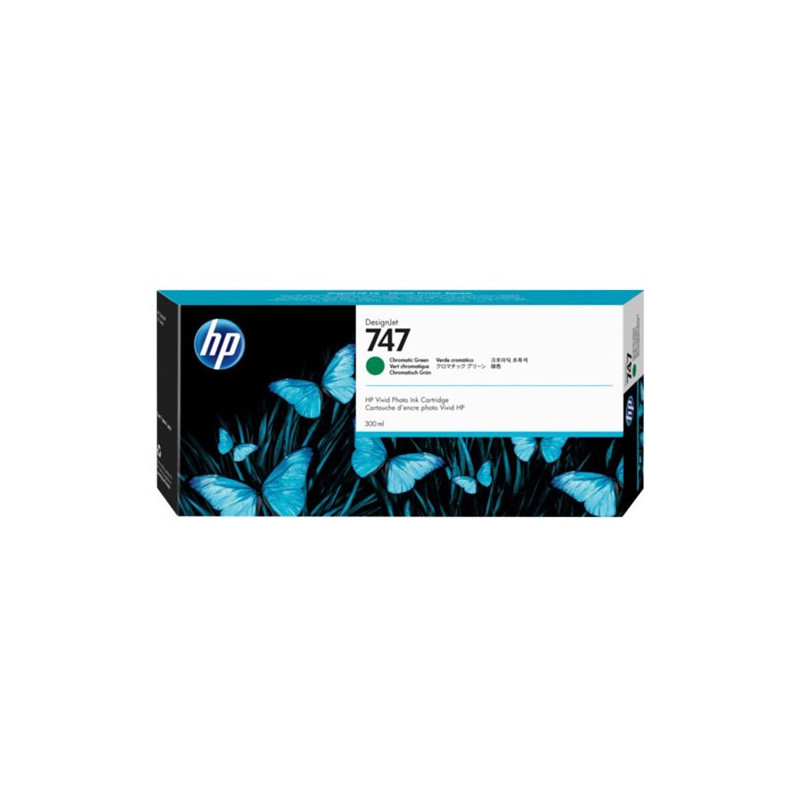 HP 747 300-ML CHROMATIC GREEN DESIGNJET INK CARTRIDGE