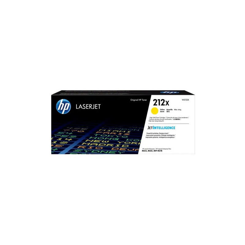 HP 212X HIGH YIELD YELLOW ORIGINAL LASERJET TONER CARTRIDGE 10000 PAGE YIELD