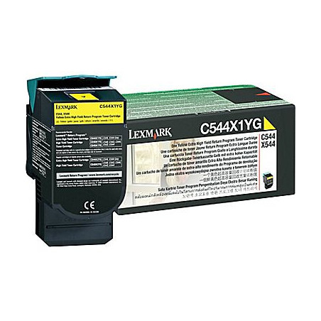 LEXMARK YELLOW TONER YIELD 4000 PAGES FOR C544 X544