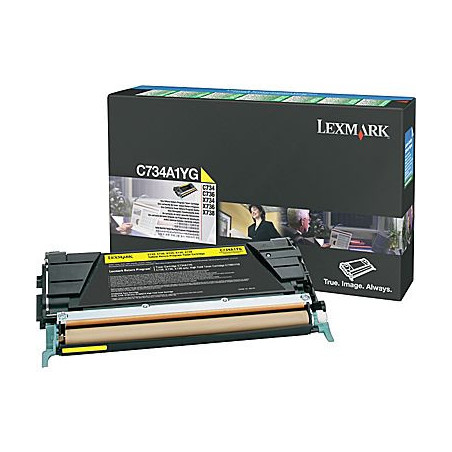 C734A1YG YELLOW TONER PREBATE YIELD 6000 PAGES FOR C734 C736