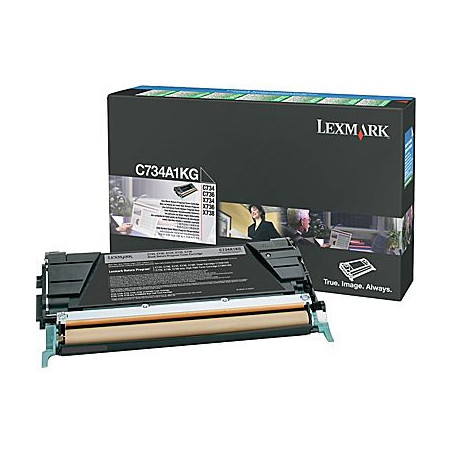 C734A1KG BLACK PREBATE TONER YIELD 8000 PAGES FOR C734 C736
