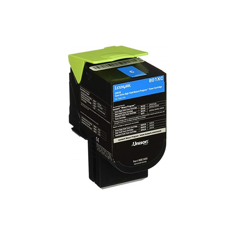 LEXMARK C236HC0 CYAN HIGH YIELD RETURN PROGRAM TONER 2.3K FOR C2425DW MC2425DW