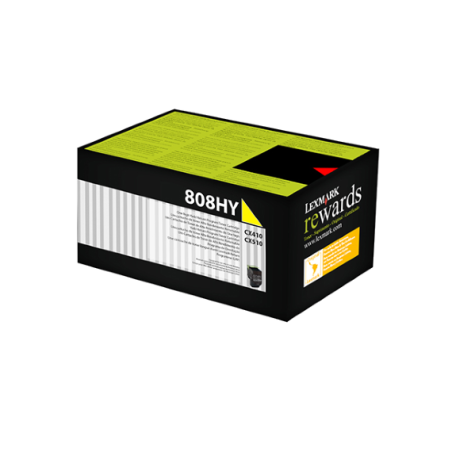 808HYE YELLOW HIGH YIELD CORPORATE TONER CARTRIDGE 3K CX410/CX510