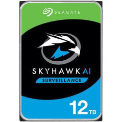 SEAGATE SKYHAWK 12TB AI SURVEILLANCE 550TB/YR 256MB CACHE 3YRS WARRANTY