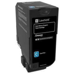 CS720/CS725/CX725 CYAN RETURN PROGRAM TONER CARTRIDGE 3K