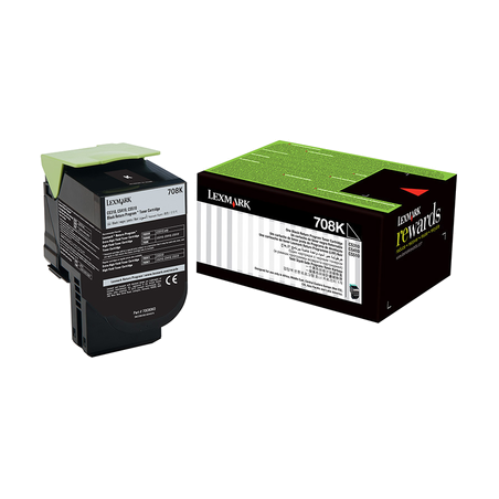 708K BLACK RETURN TONER CARTRIDGE 1K CS310/CS410/CS510