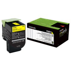 708Y YELLOW RETURN TONER CARTRIDGE 1K CS310/CS410/CS510