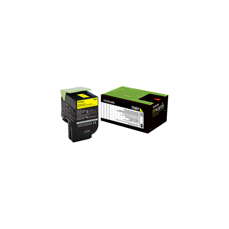 708Y YELLOW RETURN TONER CARTRIDGE 1K CS310/CS410/CS510